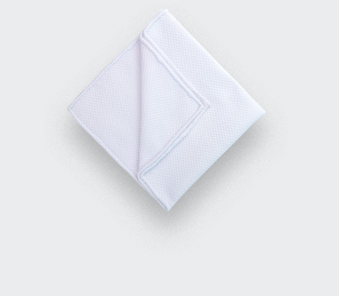 cinabre Pochette Blanche Coton Piqué