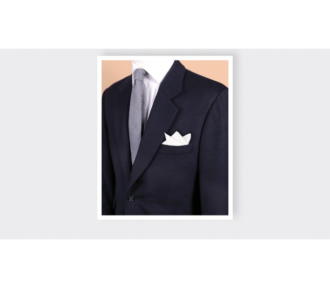 Cinabre Pochette Blanche Unie Vintage