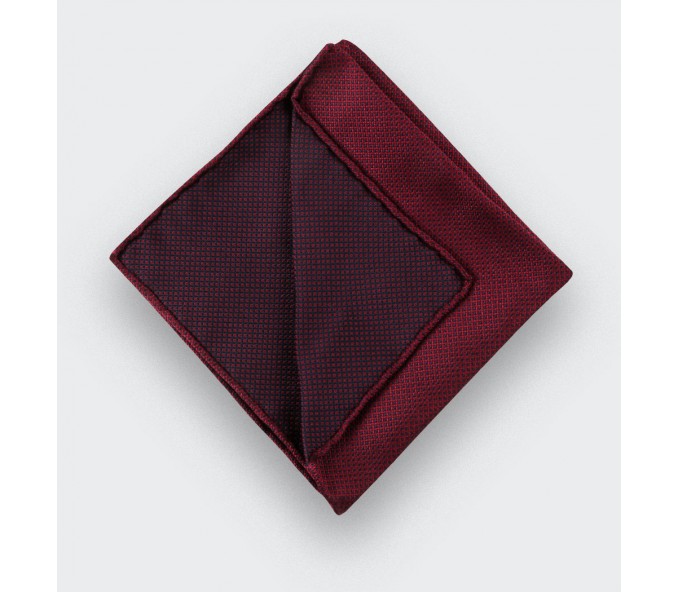 Cinabre Pochette Caviar Soie Bordeaux
