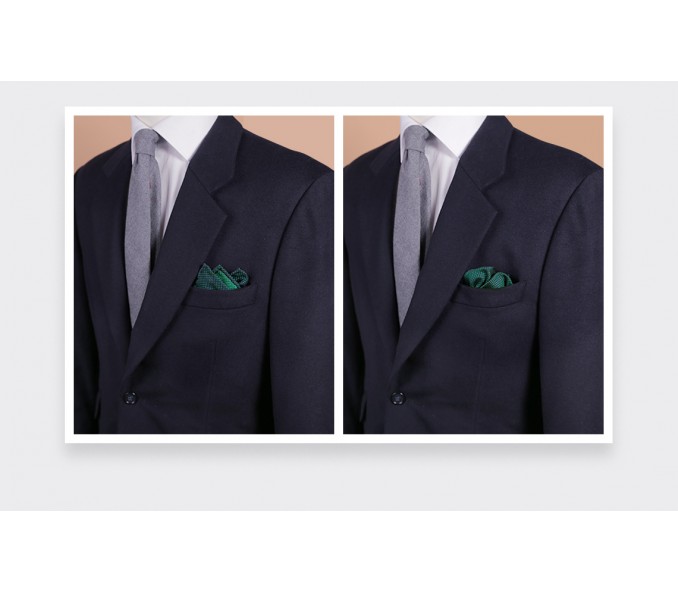 Cinabre Pochette Caviar Soie Vert Émeraude