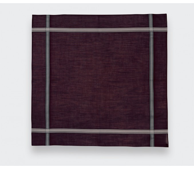 Cinabre Pochette Chevron Bordeaux