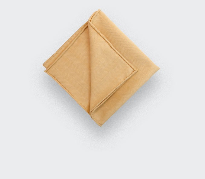 Cinabre Pochette Chevron Jaune