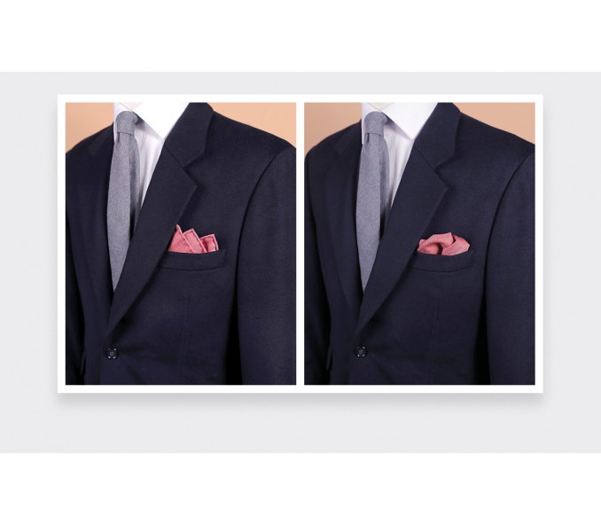 Cinabre Pochette Chevron Rouge