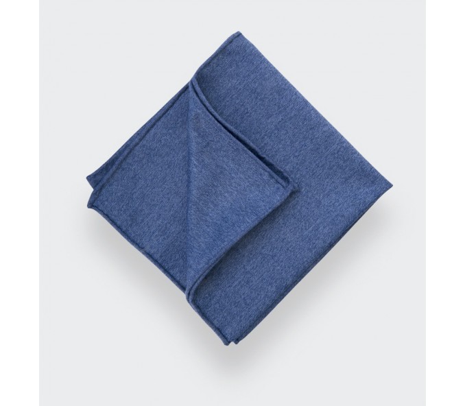 Cinabre Pochette Flanelle Bleu Denim