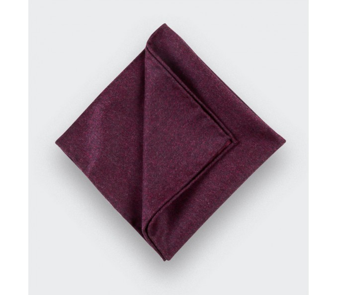 Cinabre Pochette Flanelle Bordeaux