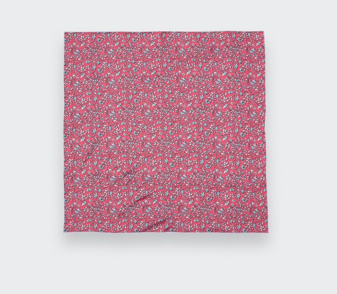 Cinabre Pochette Fleurie Corail