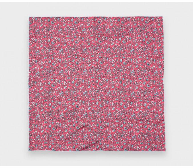 Cinabre Pochette Fleurie Corail