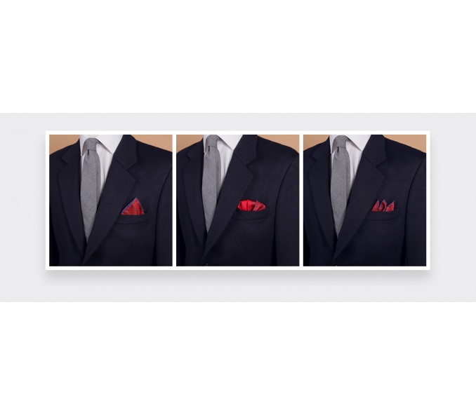 Cinabre Pochette Grand Pan Rouge