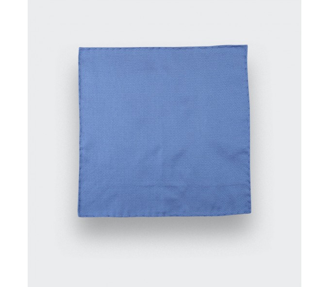 Cinabre Pochette Soie Tissée Bleu Ciel