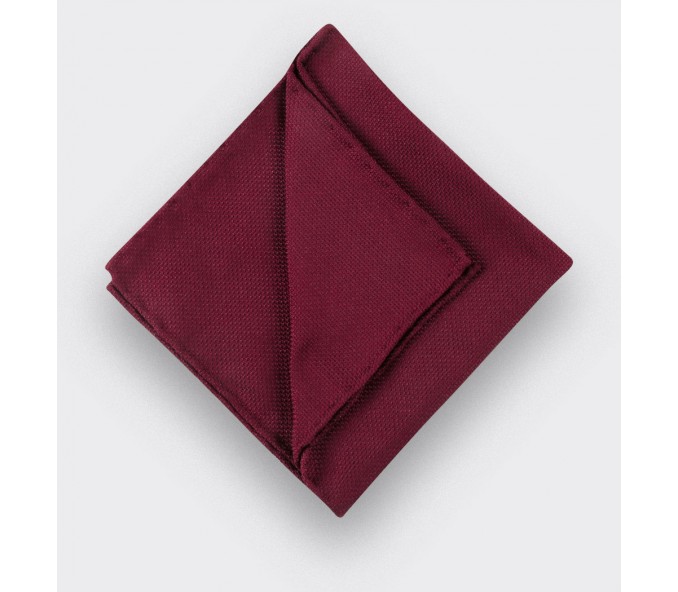 Cinabre Pochette Soie Tissée Bordeaux