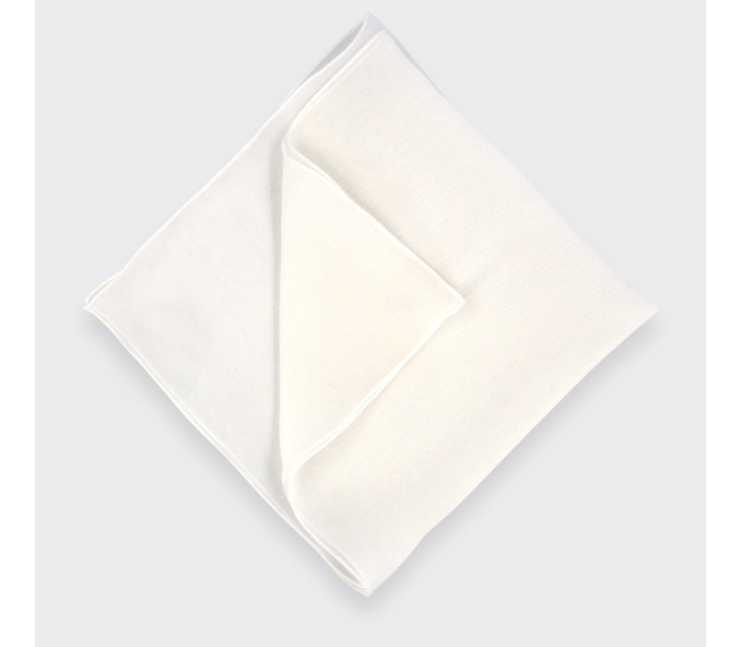 Cinabre Pochette Voile Blanche Bourdon Blanc