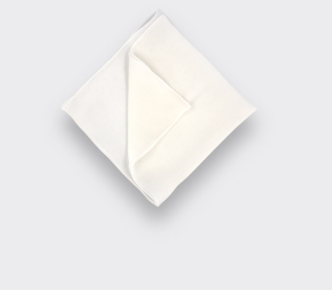 cinabre Pochette Voile Blanche bourdon blanc