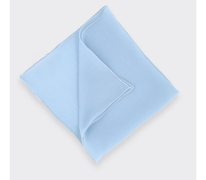 Cinabre Pochette Voile Bleu Ciel