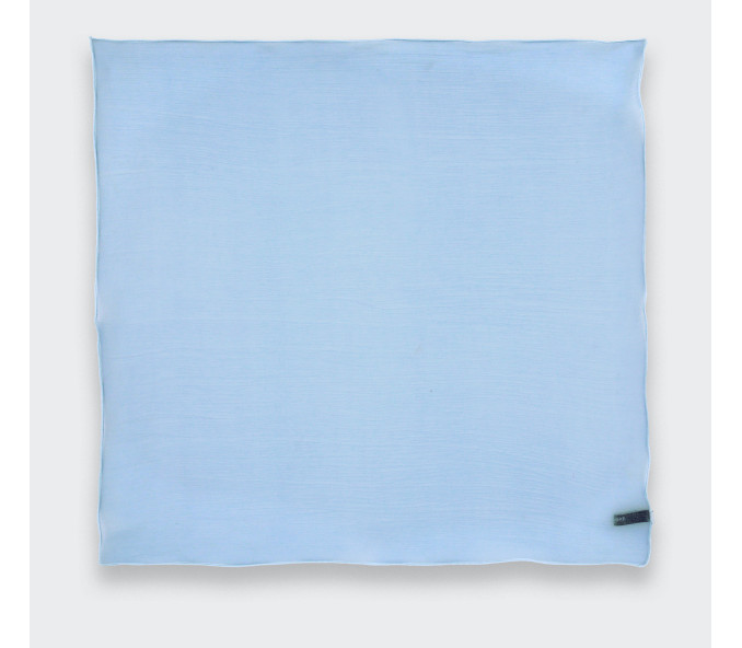 Cinabre Pochette Voile Bleu Ciel