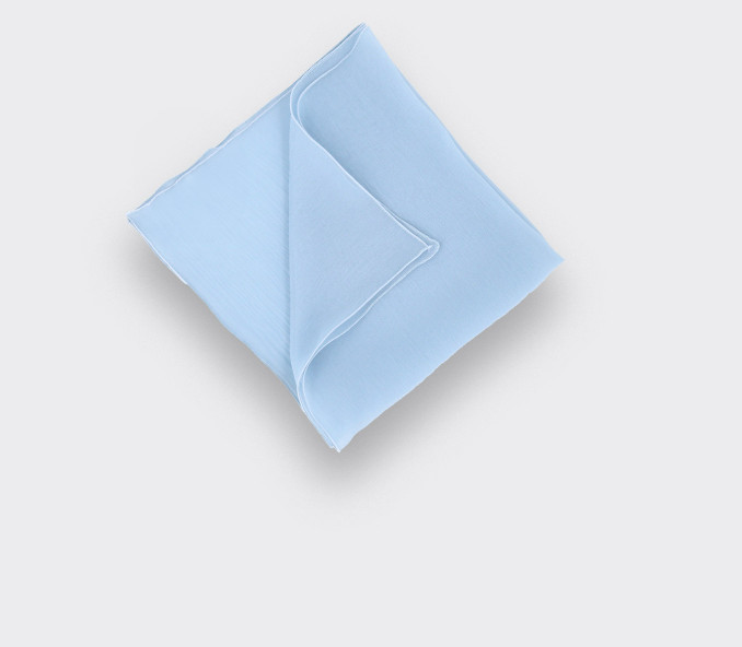 cinabre Pochette Voile Bleu Ciel