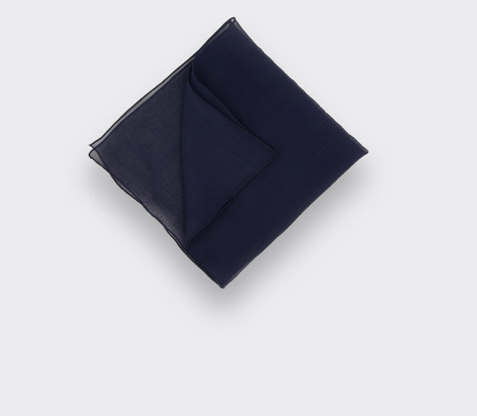 cinabre Pochette Voile Bleu Marine