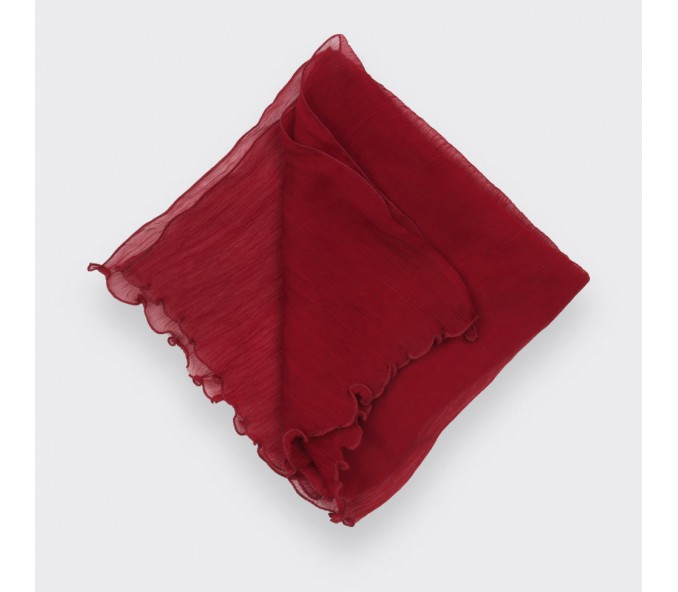 Cinabre Pochette Voile Bordeaux