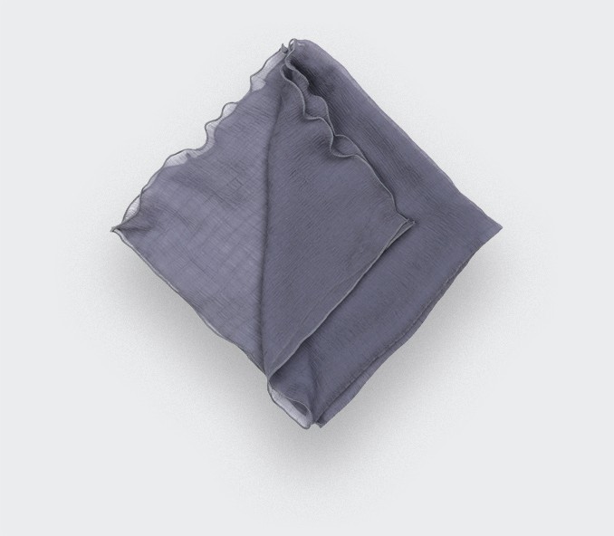 cinabre Pochette Voile Grise
