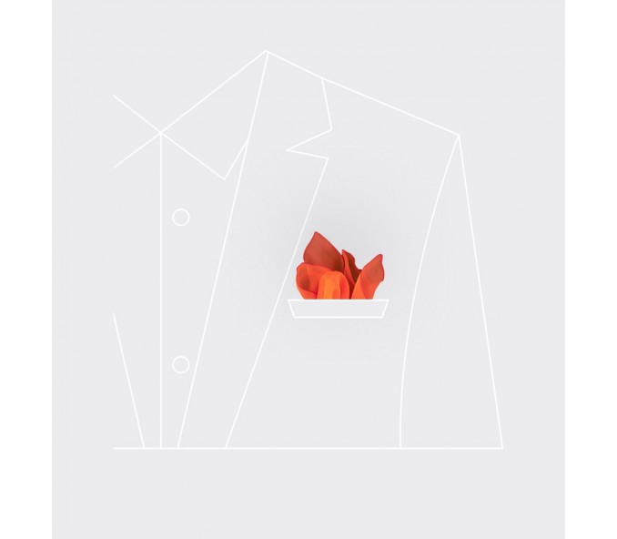 Cinabre Pochette Voile Orange