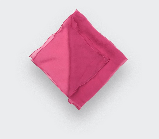 cinabre Pochette Voile Rose