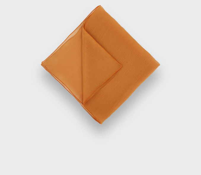 cinabre Pochette Voile Rouille