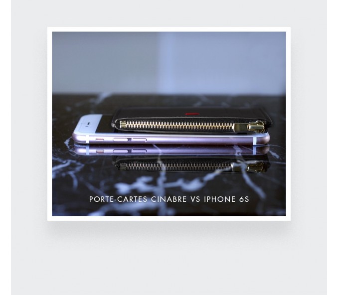 Cinabre Porte Cartes Caviar Noir De Noir