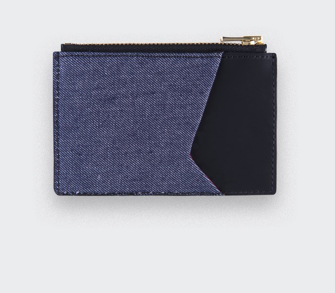 cinabre Porte cartes Denim Vintage