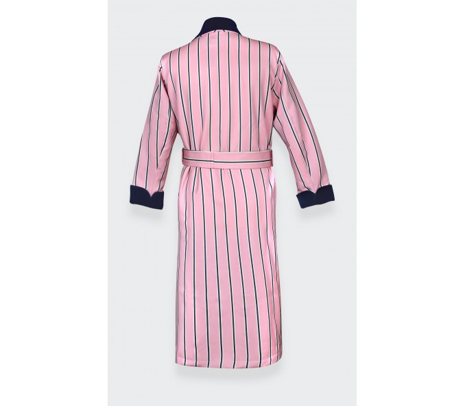 Cinabre Robe De Chambre Rayures Roses