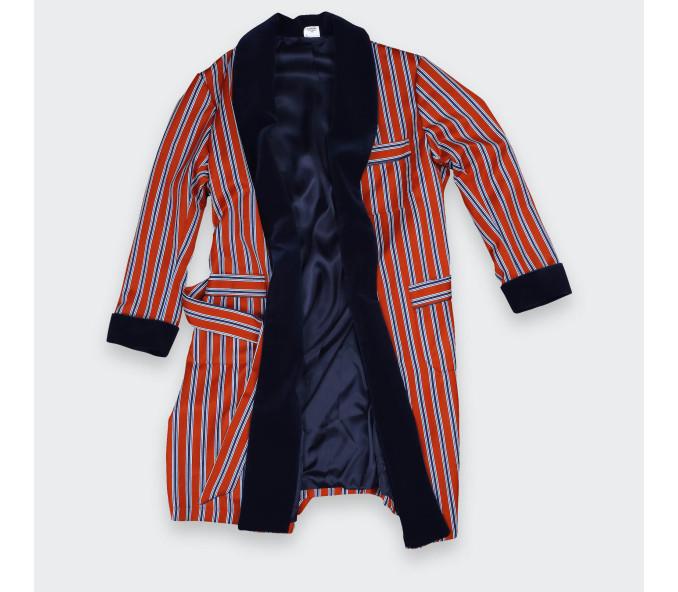Cinabre Robe De Chambre Rayures Rouges
