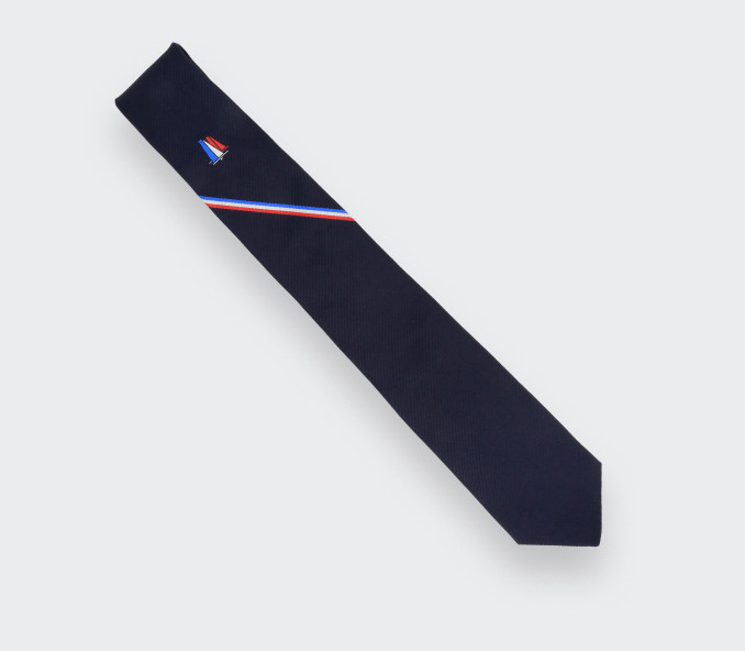 cinabre Cravate America's Cup Team France - Monorayure