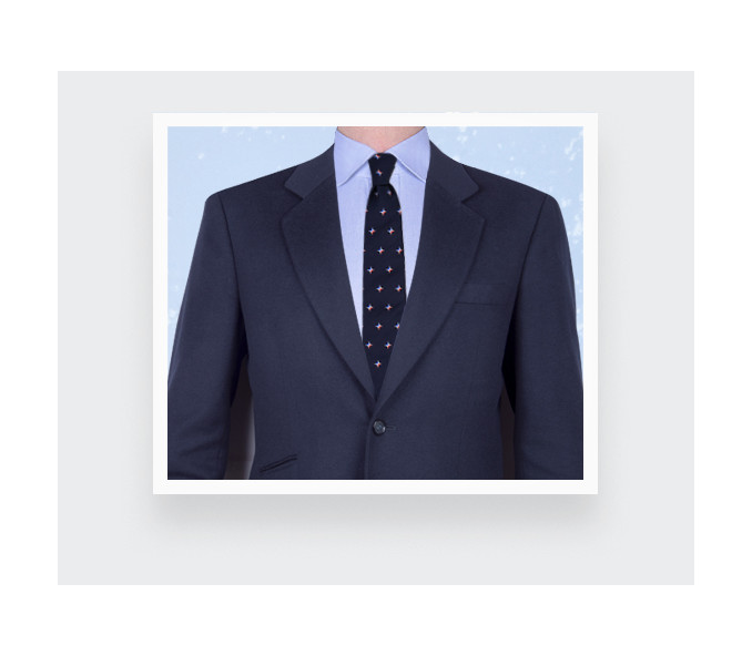 Cinabre Cravate America's Cup Team France - Rose Des Vents