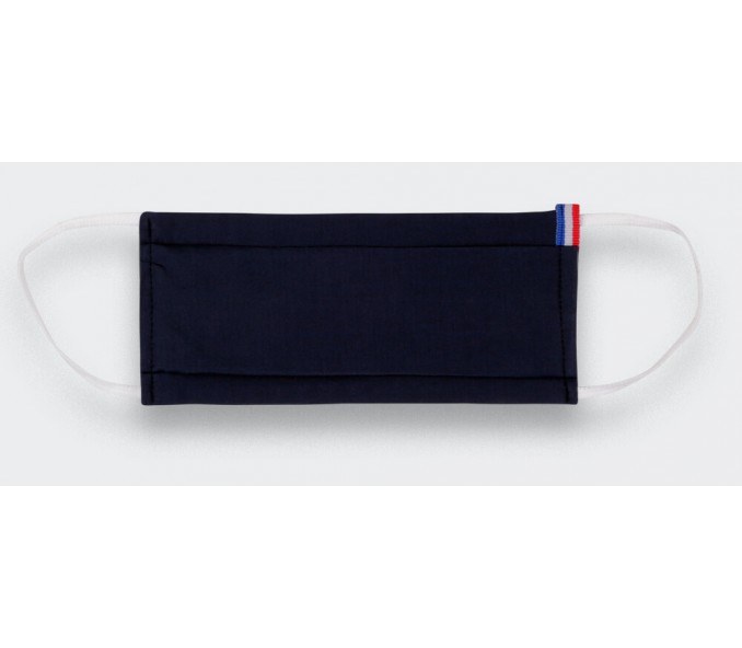 Cinabre Masque En Tissu Bleu Marine Lavable Catégorie 1 - Made In France