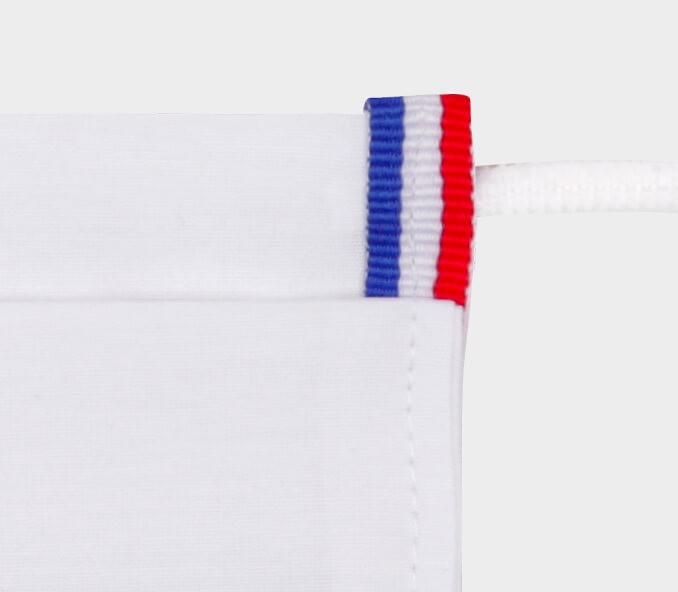 Cinabre Masque En Tissu Tricolore Bleu Blanc Rouge Lavable Catégorie 1 - Made In France