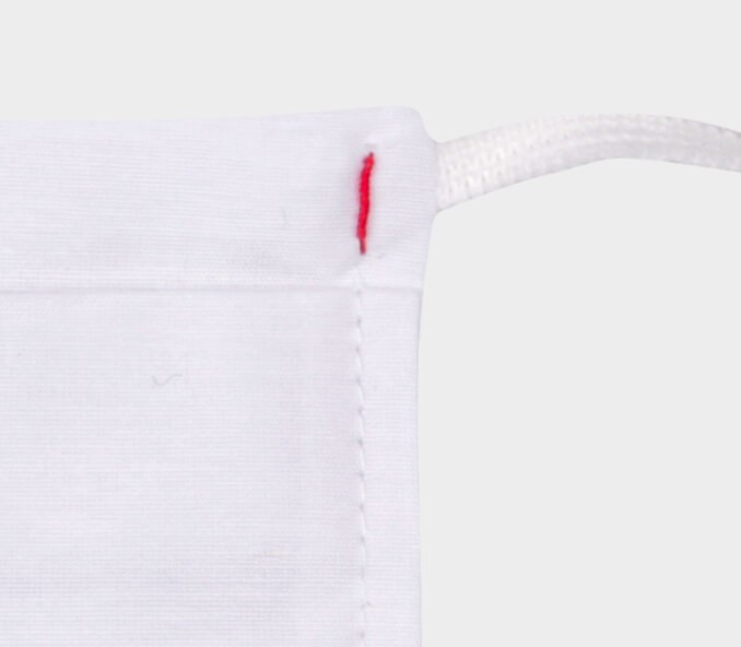 Cinabre Masque Grand Public Bride Blanc Catégorie 1 - Made In France