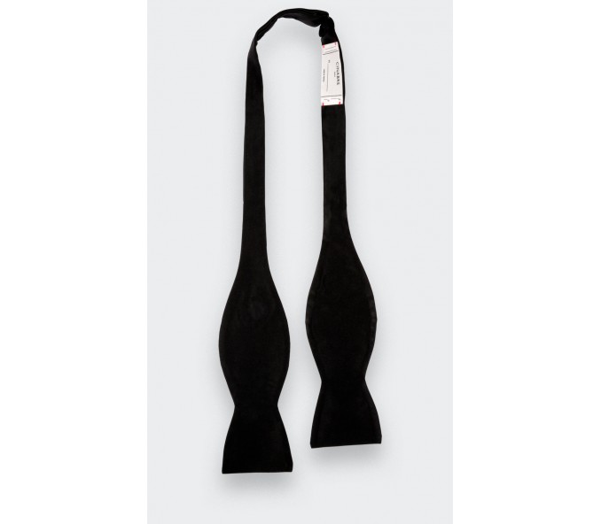 Cinabre Noeud Papillon A Nouer Satin Noir Classique