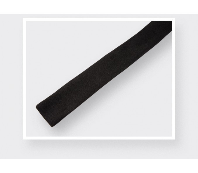Cinabre Noeud Papillon A Nouer Satin Noir Ultra Slim