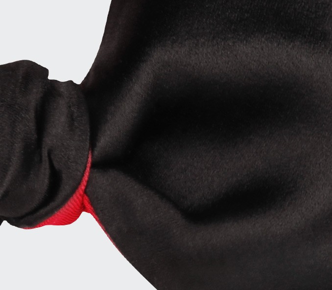 Cinabre Noeud Papillon Satin Noir Cinabre Grand Format