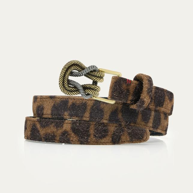 claris virot Baby Ceinture Cuir Leo Vintage Noeud - Claris Virot