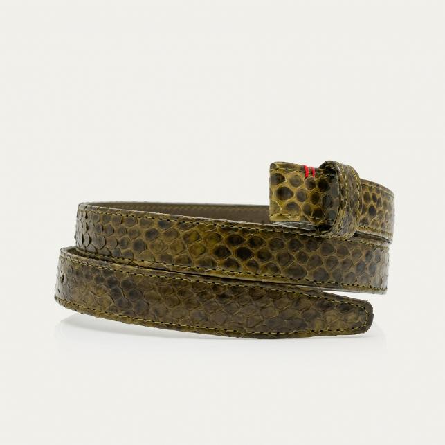 Claris Virot Baby Ceinture Python Kaki Ex-Voto - Claris Virot