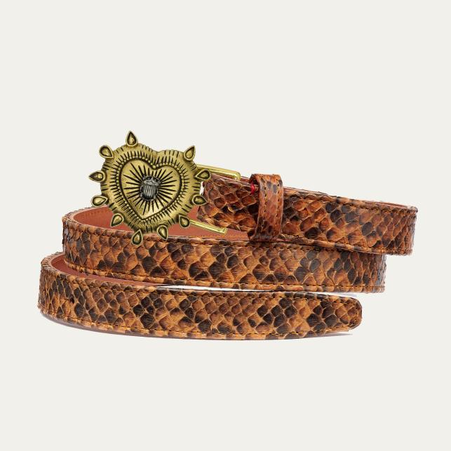 claris virot Baby Ceinture Python Moka Ex-Voto - Claris Virot