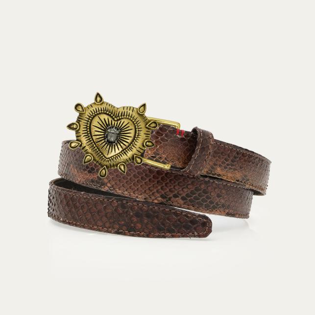 claris virot Baby Ceinture Python Oeil de Tigre Ex-Voto - Claris Virot