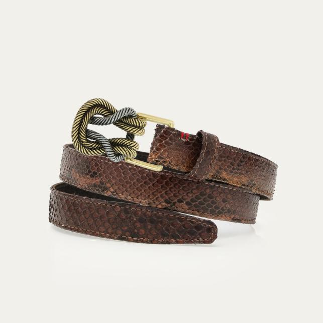 claris virot Baby Ceinture Python oeil de Tigre Noeud - Claris Virot