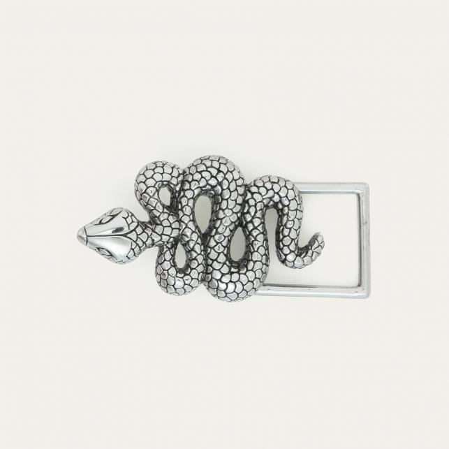 Claris Virot Baby Ceinture Python Rubis Serpent Argent - Claris Virot