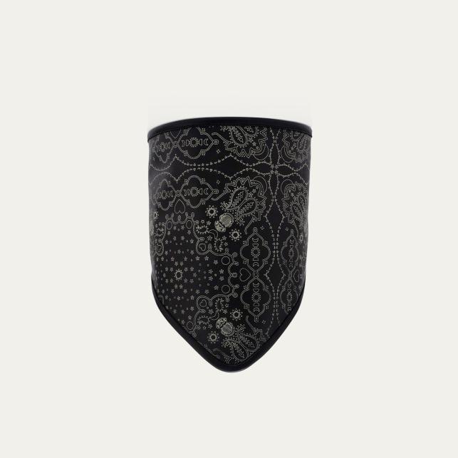 Claris Virot Bandana Cuir Nappa Noir Imprimé Bandana - Claris Virot