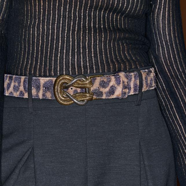 Claris Virot Ceinture Léo Vintage Noeud Mixé Or Et Argent - Claris Virot