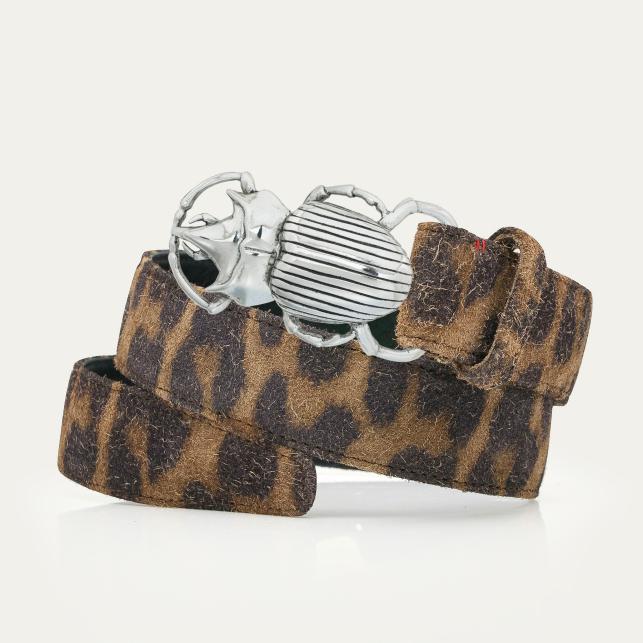 Claris Virot Ceinture Léo Vintage Scarabée Argent - Claris Virot