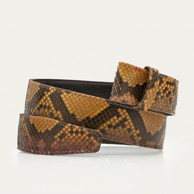 Claris Virot Ceinture Python Oeil De Tigre Noeud - Claris Virot