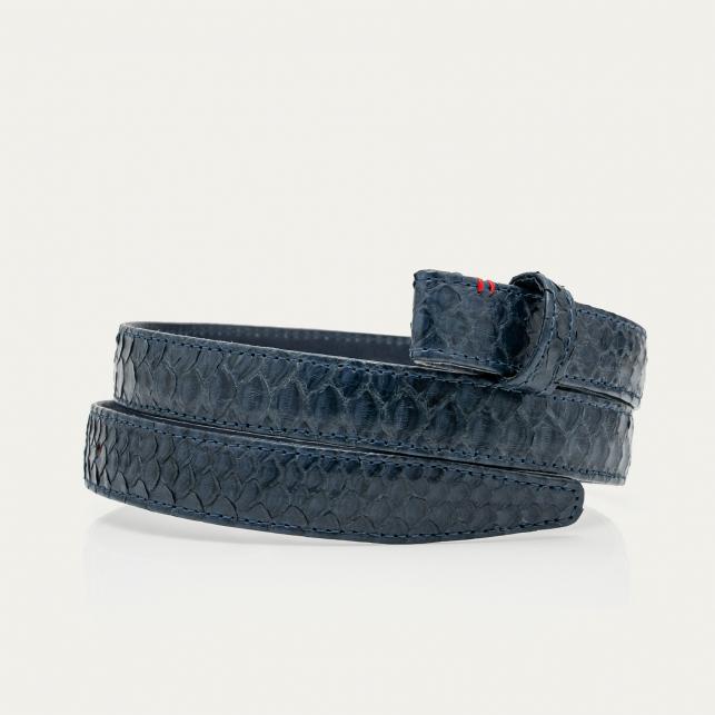 Claris Virot Baby Ceinture Python Navy