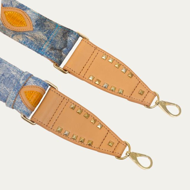 Claris Virot Bandoulière Patchwork Denim