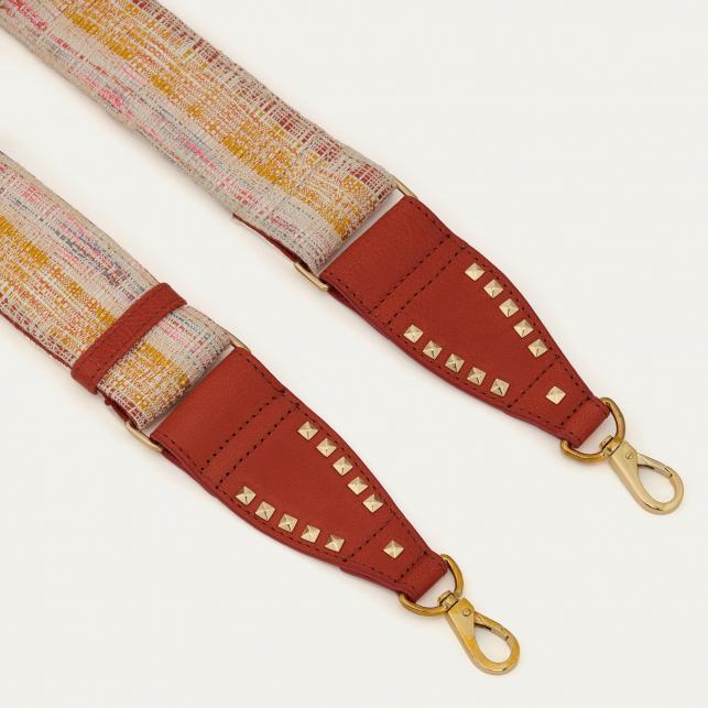 Claris Virot Bandoulière Tissu Shashiko